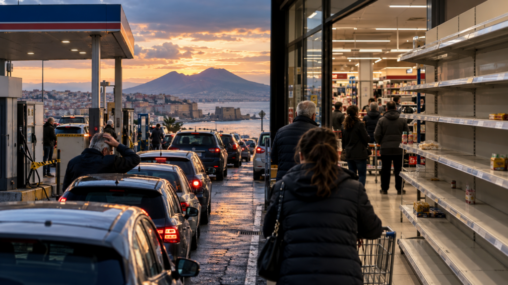 Napoli sta per intasarsi, senza benzina rischia di fermarsi tutto